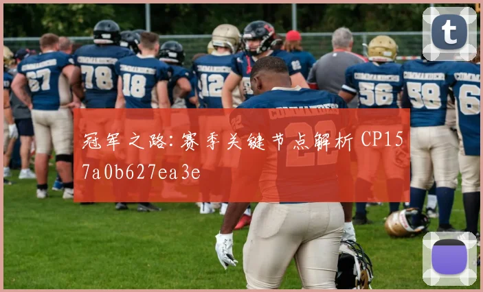 冠军之路:赛季关键节点解析 CP157a0b627ea3e